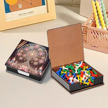 Load image into Gallery viewer, Wooden Diamond Painting Kit Note Box with 160 Sheets Diamond Art Notepad Box (H)
