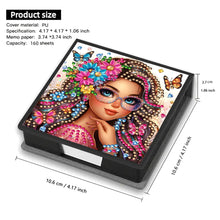 Load image into Gallery viewer, Wooden Diamond Painting Kit Note Box with 160 Sheets Diamond Art Notepad Box (I)