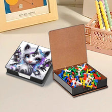 Load image into Gallery viewer, Wooden Diamond Painting Kit Note Box with 160 Sheets Diamond Art Notepad Box (N)