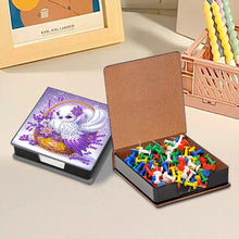 Load image into Gallery viewer, Wooden Diamond Painting Kit Note Box with 160 Sheets Diamond Art Notepad Box (O)
