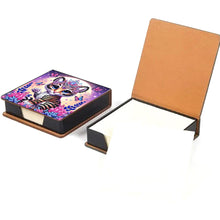 Load image into Gallery viewer, Wooden Diamond Painting Kit Note Box with 160 Sheets Diamond Art Notepad Box (P)