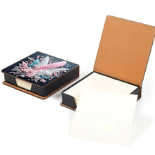 Load image into Gallery viewer, Wooden Diamond Painting Kit Note Box with 160 Sheets Diamond Art Notepad Box (Q)