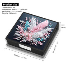 Load image into Gallery viewer, Wooden Diamond Painting Kit Note Box with 160 Sheets Diamond Art Notepad Box (Q)