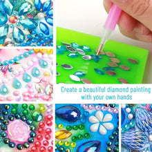 Load image into Gallery viewer, Wooden Diamond Painting Kit Note Box with 160 Sheets Diamond Art Notepad Box (R)