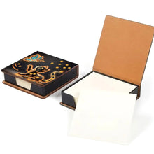 Load image into Gallery viewer, Wooden Diamond Painting Kit Note Box with 160 Sheets Diamond Art Notepad Box (R)