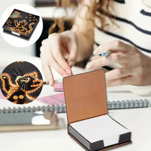 Load image into Gallery viewer, Wooden Diamond Painting Kit Note Box with 160 Sheets Diamond Art Notepad Box (R)