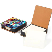 Load image into Gallery viewer, Wooden Diamond Painting Kit Note Box with 160 Sheets Diamond Art Notepad Box (T)