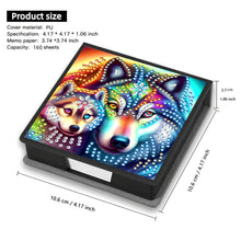 Load image into Gallery viewer, Wooden Diamond Painting Kit Note Box with 160 Sheets Diamond Art Notepad Box (T)