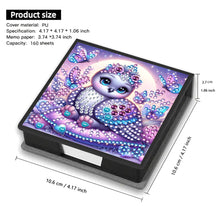 Load image into Gallery viewer, Wooden Diamond Painting Kit Note Box with 160 Sheets Diamond Art Notepad Box (U)
