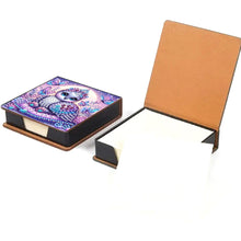 Load image into Gallery viewer, Wooden Diamond Painting Kit Note Box with 160 Sheets Diamond Art Notepad Box (U)