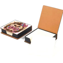 Load image into Gallery viewer, Wooden Diamond Painting Kit Note Box with 160 Sheets Diamond Art Notepad Box (V)