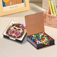 Load image into Gallery viewer, Wooden Diamond Painting Kit Note Box with 160 Sheets Diamond Art Notepad Box (V)