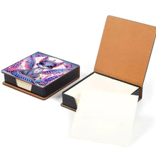 Load image into Gallery viewer, Wooden Diamond Painting Kit Note Box with 160 Sheets Diamond Art Notepad Box (W)
