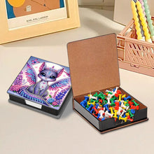 Load image into Gallery viewer, Wooden Diamond Painting Kit Note Box with 160 Sheets Diamond Art Notepad Box (W)