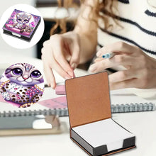 Load image into Gallery viewer, Wooden Diamond Painting Kit Note Box with 160 Sheets Diamond Art Notepad Box (X)