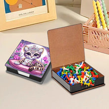 Load image into Gallery viewer, Wooden Diamond Painting Kit Note Box with 160 Sheets Diamond Art Notepad Box (X)