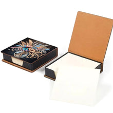 Load image into Gallery viewer, Wooden Diamond Painting Kit Note Box with 160 Sheets Diamond Art Notepad Box (Y)