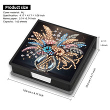 Load image into Gallery viewer, Wooden Diamond Painting Kit Note Box with 160 Sheets Diamond Art Notepad Box (Y)