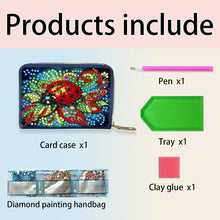 Load image into Gallery viewer, Diamond Painting Card Holder Coin Purse Diamond Art Wallet Pouch for Women (C)