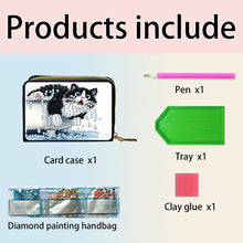 Load image into Gallery viewer, Diamond Painting Card Holder Coin Purse Diamond Art Wallet Pouch for Women (H)
