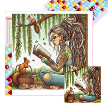 Load image into Gallery viewer, Diamond Painting - Full Square - Reading Girl (40*40CM)