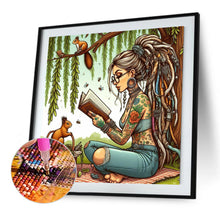 Load image into Gallery viewer, Diamond Painting - Full Square - Reading Girl (40*40CM)