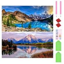 Load image into Gallery viewer, 2 Pcs Diamond Painting - Full Round - Outdoor Landscape (70*40CM)