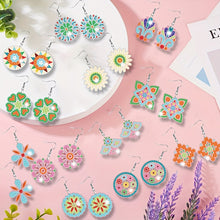 Load image into Gallery viewer, 12 Pairs Diamond Painting Earrings DIY Diamond Art Earrings for Adults (A)