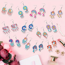 Load image into Gallery viewer, 12 Pairs Diamond Painting Earrings DIY Diamond Art Earrings for Adults (B)