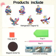 Load image into Gallery viewer, 6Pcs Diamond Painting Refrigerator Magnets Diamond Art Kits for Adults (D)