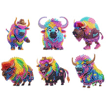 Load image into Gallery viewer, 6Pcs Diamond Painting Refrigerator Magnets Diamond Art Kits for Adults (E)