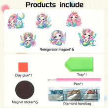 Load image into Gallery viewer, 6Pcs Diamond Painting Refrigerator Magnets Diamond Art Kits for Adults (L)