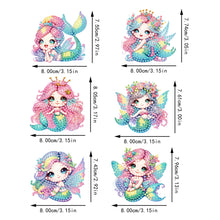 Load image into Gallery viewer, 6Pcs Diamond Painting Refrigerator Magnets Diamond Art Kits for Adults (L)
