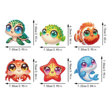 Load image into Gallery viewer, 6Pcs Diamond Painting Refrigerator Magnets Diamond Art Kits for Adults (N)