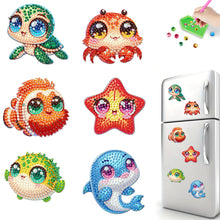 Load image into Gallery viewer, 6Pcs Diamond Painting Refrigerator Magnets Diamond Art Kits for Adults (N)
