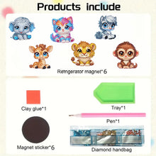 Load image into Gallery viewer, 6Pcs Diamond Painting Refrigerator Magnets Diamond Art Kits for Adults (O)