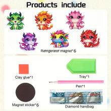 Load image into Gallery viewer, 6Pcs Diamond Painting Refrigerator Magnets Diamond Art Kits for Adults (P)