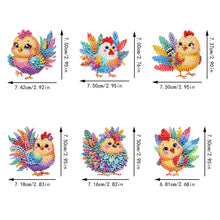 Load image into Gallery viewer, 6Pcs Diamond Painting Refrigerator Magnets Diamond Art Kits for Adults (Q)