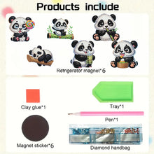 Load image into Gallery viewer, 6Pcs Diamond Painting Refrigerator Magnets Diamond Art Kits for Adults (S)