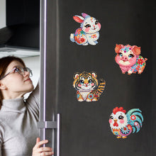Load image into Gallery viewer, 6Pcs Diamond Painting Refrigerator Magnets Diamond Art Kits for Adults (T)