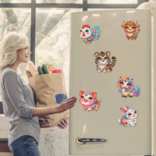 Load image into Gallery viewer, 6Pcs Diamond Painting Refrigerator Magnets Diamond Art Kits for Adults (T)