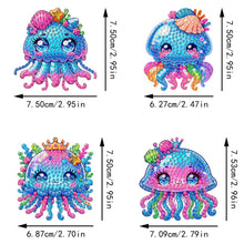 Load image into Gallery viewer, 4Pcs Diamond Painting Refrigerator Magnets Diamond Art Kits for Adults (U)