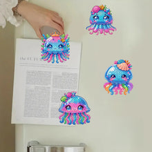 Load image into Gallery viewer, 4Pcs Diamond Painting Refrigerator Magnets Diamond Art Kits for Adults (U)