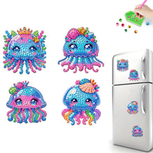 Load image into Gallery viewer, 4Pcs Diamond Painting Refrigerator Magnets Diamond Art Kits for Adults (U)