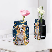 Load image into Gallery viewer, Dog Acrylic Double Sided Special Shape Diamond Painting Vase Bedroom Table Decor