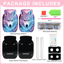 Load image into Gallery viewer, Dog Acrylic Double Sided Special Shape Diamond Painting Vase Bedroom Table Decor