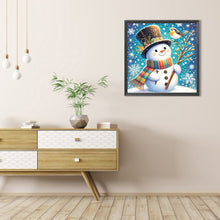 Load image into Gallery viewer, AB Diamond Painting - Full Round - Snowman And Bird (40*40CM)