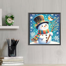 Load image into Gallery viewer, AB Diamond Painting - Full Round - Snowman And Bird (40*40CM)
