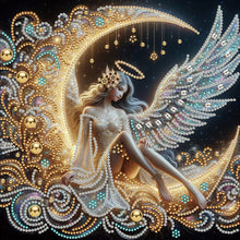 Load image into Gallery viewer, 4 Pcs Diamond Painting - Partial Special Shaped - Moonlight Goddess (30*30CM)