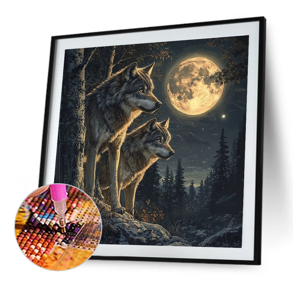 Diamond Painting - Full Round - Wolf (40*40CM)